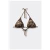 Tezenis Bikini Triangolo Imbottitura Estraibile Golden Tropics Donna Verde