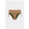 Tezenis Bikini Slip Alto Arriccio Luxury Chevron Donna Multicolore