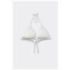 Tezenis Bikini Triangolo Leggermente Imbottito Piqué Wave Donna Avorio