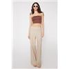 Tezenis Crop Top A Fascia Microfibra Donna Marrone