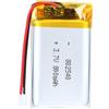 ELLENNE - BATTERIA LIPO DIY 802540-3,7V DC 800mAh CONNETTORI 2P-PH