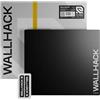 Wallhack SP-004A Mousepad da gaming in vetro - Superficie micro-incisa di 4ª generazione, scorrimento ultra-rapido con potere di arresto, vetro temperato, resistente e portatile, 390×450 mm | Nero