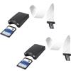 Jopto 2 Pezzi Cavo di Prolunga da Micro SD a Scheda SD Adattatore per Scheda di Memoria TF Cavo di Estensione Compatibile con GPS per auto Mini Stampante 3D Raspberry Pi SDHC DVD DVR Schermo LED, 25cm