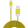 Pantone Celly Pantone Cavo Lightning 1.5m, Cavo USB-A a Micro USB per Ricarica Rapida e Sincronizzazione, Compatibile con iPhone e iPad, Ultra-Sottile e Colorato, Giallo