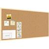 ALLboards Lavagna in sughero 120x60cm con cornice in legno, bacheca in sughero