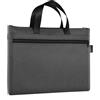 EQLEF Borsa porta Documenti A4, Ufficio Leggero Sacchetto Cerniera 2 Tasche Impermeabile Oxford Sacchetto Stoccaggio Documenti Meeting Office File Bag Scuola Stationary File Organizer (grigio)