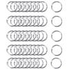 Longsing Anelli per Fogli Metallo Libro Anelli 50Pcs 32MM Anelli per Rilegatori di Fogli Sciolti per Diario di Notebook Album Fotografico Pianificatore Fai da Te