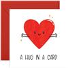 Central 23 Simpatico biglietto Get Well Soon per amici o familiari - A Hug In A Card - Mostra supporto emotivo per lui, lei, BFF, colleghi, colleghi, vicini - Design a cuore - viene fornito con adesivi