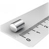 MTS Magnete Magneti a barra al neodimio, rivestimento in nichel, 6 x 8 mm, N45, magnetizzato attraverso 8 mm, 10 pz