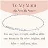 GAVU Bracciale da Donna in Argento Sterling 925 con Charm Mama, Bracciale Argento Donna, Regalo Mamma