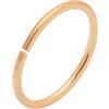 Monster Piercing Rosa 14k Solid Gold calibro 20-8MM di diametro cerchio aperto continuo senza cuciture naso anello Piercing da naso