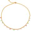 Beloved ❤️ Collana Beach Party donna in acciaio con catenina groumette e charms pendenti - Pendenti smaltati colorati, varie forme disponibili