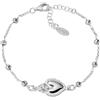 Amen Bracciale da donna collezione Sacro in argento 925. Lunghezza pari a: 16 + 3 cm, con finitura in rodio e con cristalli grigi cangianti. La referenza è: BRSCGBG