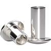 HEXHUASR GB873 304 Rivetti semitubolari a testa ovale in acciaio inossidabile Testa tonda Gambo semicavo M2-M6(10mm)