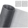 AXFEE Rete Zanzariera Finestra, 200×250 cm Rete Zanzariera Fissa Regolabile, Schermo Autoadesivo Senza Fori, con 2 toppe per la riparazione della zanzariera, per Finestra e Porta -Grigio