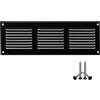 LIRAST 300x100mm Griglie D'Aerazione/Ventilazione in Metallo - Nera Griglia D'aria con Rete Anti Insetti