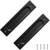 Cyberwork 2 maniglie scorrevoli per porte scorrevoli, stile minimalista, maniglie scorrevoli, aperture laterali, in lega di alluminio, per porte scorrevoli, armadi, cassetti, 149 mm (Stile 4)
