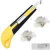 Hundredweat 1 Taglierina Acrilica e Set di Lame da 20 Pezzi, Taglierino Pieghevole, Taglierina Acrilica Dello Strato del Plexiglass, Cutter Professionale con Manico Curvo, è Più Comodo da Usare.