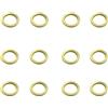 bricoleva.it Rondelle Tonde Ottonate per Porte - Kit per Regolazione e Sollevamento Porte, Facili da Installare e Resistenti, Rondelle Alzaporta Disponibili più Diametri (Ø 9 mm. 12 pezzi)