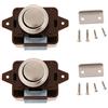 perfk 2x Pulsante Di Chiusura A Scatto Pulsante Di Blocco Per Armadio Porta Cassetto Del Camper