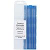 VECTOR WELDING Elettrodo di tungsteno, elettrodo di tungsteno, ago di tungsteno, elettrodi per saldatura, 10 pezzi - 175 mm a scelta (Ø 2,4 grigio)