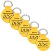 Winsome Appendini a parete - Forte supporto invisibile, ganci per bastone autoadesivi - Giallo, 30 mm / 1,1 pollici
