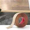 Zayejod 1.2M Striscia di Transizione per Pavimenti in Laminato Striscia di Soglia Profilo di Transizione Autoadesivo PVC e Vinile, Striscia di Giunzione per Pavimenti, 7.6cm Grano Di Quercia Beige