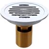 BOJHGO 2 pz Anti Odore Scarico A Pavimento Cromato Lineare Rotondo Doccia In Ottone Copertura A Deodorante Sifone Accessori for il Bagno(Color 1)