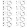 VISSQH 10pcs RC-33 Cablato ad incasso Cancello di Sicurezza Sensore di Contatto Finestra Interruttore di Contatto Magnetico,bianca，N/C Interruttore Magnetico, Home Alarm Systemd