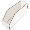 nextradeitalia 10PZ CONTENITORE BOCCA LUPO CARTONE BIANCO IDROREPELLENTE MM 100X350 H.MM 150
