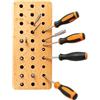 Generic Porta Punzoni e Scalpelli Stand Portatile in Legno a 30 Fori