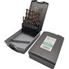 PRO by Lienemann Set di punte per metallo, punte per trapano HSS Co 1 - 10 mm, 19 pezzi | HSS Cobalt trapano cassetta DIN 338, tipo N, punta per metallo, art. n. RK434019