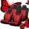 EGNIAN 9Pcs Protezione Sedile Auto per Dacia Sandero Stepway 3.GEN 2.Gen 2012 2013 2014 2015 2016 2017 2018 2019 2020 2021 2022-2025,Impermeabile Set Fodere Anteriori E Posteriori,Copri Sedili Auto