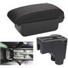 CRRYUQWWM Per Daihatsu Per Terios 2 Bracciolo Box Centrale Contenuto Box Prodotti Interni Auto Bracciolo Stoccaggio Accessori Auto Parti(C2 Black line NO USB)