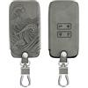 kwmobile Custodia Compatibile con Renault con 4 tasti Smart Key (solo Keyless Go) - Cover Chiavi Auto Protezione Copri Telecomando - Copertina Copri Chiave Onde