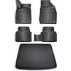 ELMASLINE 3D Tappetini Gomma e Vasca Baule per VW T-ROC 2025-2026 [2a generazione] | pianale di carico superiore | Tappetini Auto | Vasca per il bagagliaio | Accessori auto