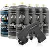 AutoFullCar Confezione da 5 spray FULL DIP ANTRACITA METALLIZZATA LUCIDA FULLDIP