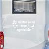 Pimastickerslab Kit 1 Adesivo stickers per camper CASA STELLE CIELO NOTTE -caravan roulotte- accessori decal scegli colore cod.1826 (010 BIANCO, cm 55 x 28)