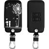 kwmobile Custodia Compatibile con Renault con 4 tasti Smart Key (solo Keyless Go) - Cover Chiavi Auto Protezione Copri Telecomando - Copri Chiave Copertura Amore