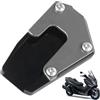 DFFMQSJ Compatibile con Suzuki Burgman 650 Executive AN650 cavalletto per moto, estensione per cavalletto laterale, in lega di alluminio, piastra di supporto per ingrandire la piastra di supporto