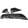 MALTAY Auto Diffusore Paraurti Posteriore Per Ford Fiesta MK7 2008 2009 2010 2011 2012 2013 ST Stile ABS Nero Opaco Paraurti Posteriore Labbro Diffusore Grembiule Splitter Spoiler(Matte black splitter)