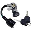 GMVGKLCPCF Scooter Ciclomotore Ricambi Moto 5 Fili Interruttore di Accensione Blocco Chiave Set Adatto for 50cc 139QMB 80cc for KYMCO 50 GY6