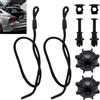 Erioscar 2 Pezzi Auto Corde di Fissaggio per Ripiano Posteriore Cappelliera, Cappelliera Posteriore Scaffale String, Corda con Clip di Fissaggio per Ripiano Posteriore, per VW Golf 6 5 4, MK5 6 GTI R20