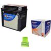 CLICK & GO COMPATIBILE CON PIAGGIO 400 Beverly Tourer 2009 anno BATTERIA YTX14-BS TECNIUM (BTX14-BS) BATTERIE 12 AMPERE 12VOLT PRONTA PER L'UTILIZZO GIÀ CARICA 150X87X145MM