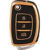 OFFCURVE Cover Chiavi Custodia Chiave Copri Chiavi Copri Telecomando Adatto per Hyundai i10 i20 i30 i40 ix20 ix25 ix30 ix35 ix45 ix55 Elantra Sonata Tucson Santa Fe Accent Creta Verna
