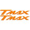 AZgraphishop KIT X2 ADESIVI RESINATI LOGO TMAX AD-TMAX-001 (Orange Fluo)