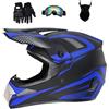 Senhill Casco da Motocross ATV Offroad Casco Dirt Bike per Adulti Giovani unisex Casco da moto con Guanti Occhiali Maschera