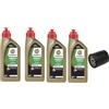 Generico 4 Litri OLIO ULTIMATE 10W40 100% SINTETICO COMPATIBILE CON CASTROL POWER1 RACING + filtro olio compatibile con YAMAHA MT-07 MT-09 TRACER GT 900