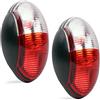 ProPlus Luce di ingombro LED 12 V Luce di posizione, set da 2 pezzi, rosso/bianco 60x34 mm, 12/30 Volt, per camper, roulotte e rimorchio