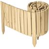 Garronda Rollborder Recinzione in legno flessibile 200 x 30 cm bordatura giardino bordura per aiuola staccionata in legno cordolo Decorazione da frutteti Palizzata GD-0149 Naturale (non impregnato)